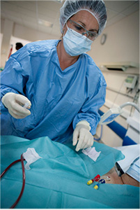 Pose de cathéter central (KTC)